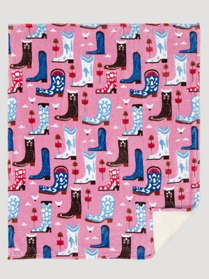 Wrangler Lounge Plush Sherpa Blanket