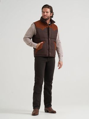 Men's Corduroy Yoke Puffer Vest