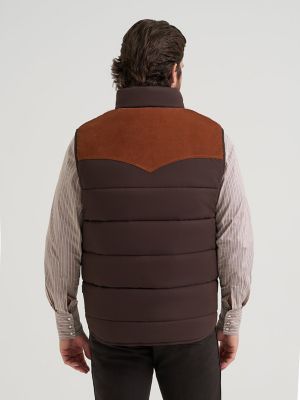 Men's Corduroy Yoke Puffer Vest