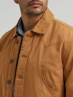 Men's Western Lined Canvas Barn Coat