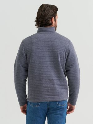 Men's George Strait Quarter-Zip Quilted Pullover in Pacific