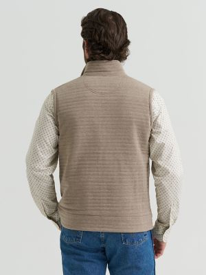 Men's George Strait Zip Front Solid Knit Vest