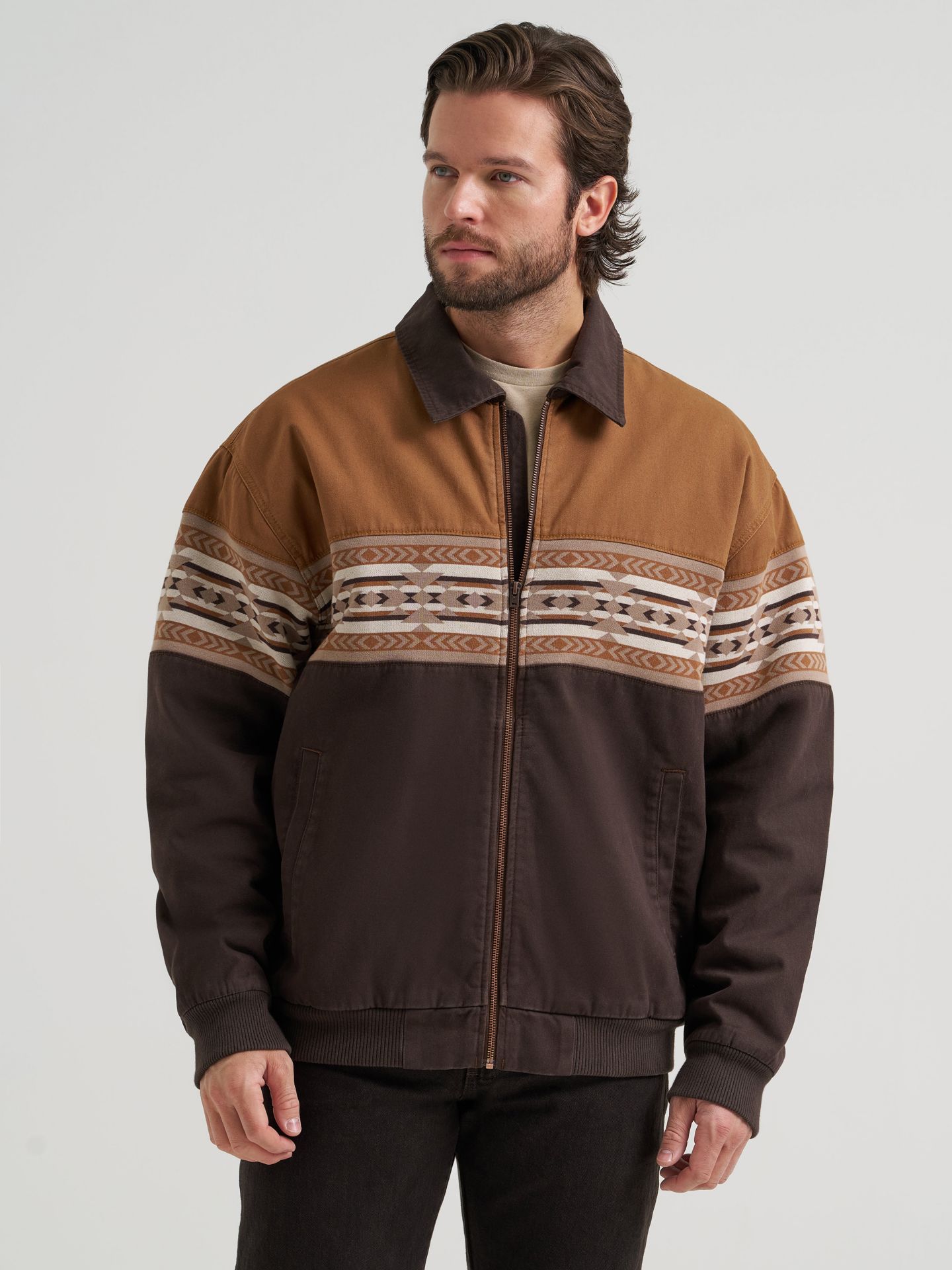 Мужская куртка Wrangler Checotah® Bomber, цвет: Шоколадный — фото 2