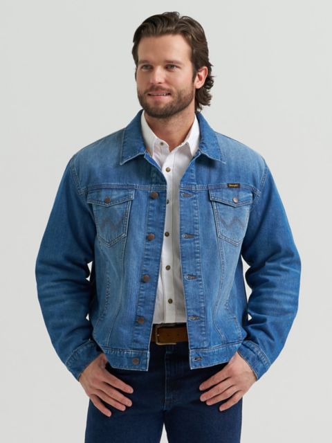 Мужские куртки Wrangler Cowboy Cut Flannel Lined Denim Jacket