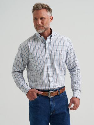 Wrangler® George Strait™ Long Sleeve Button Down Two Pocket Shirt