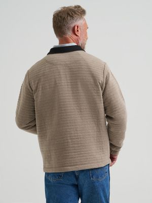 Men's George Strait Quarter-Zip Quilted Pullover in Toast alternative view 2