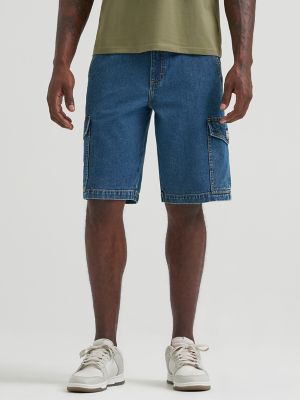 Men's Relaxed Denim Cargo Short in Vintage Tint alternative view