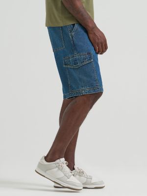 Men's Relaxed Denim Cargo Short in Vintage Tint alternative view 4