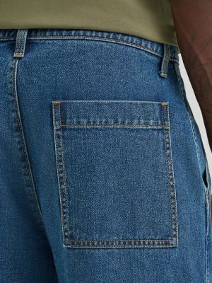 Men's Relaxed Denim Cargo Short in Vintage Tint alternative view 6