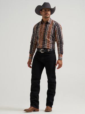 Men's Checotah&reg; Long Sleeve Western Snap Printed Shirt in Mocha alternative view