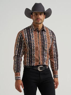 Men's Checotah® Long Sleeve Western Snap Printed Shirt