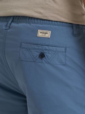 Men's Hybrid Flat Front Short in Blue alternative view 5