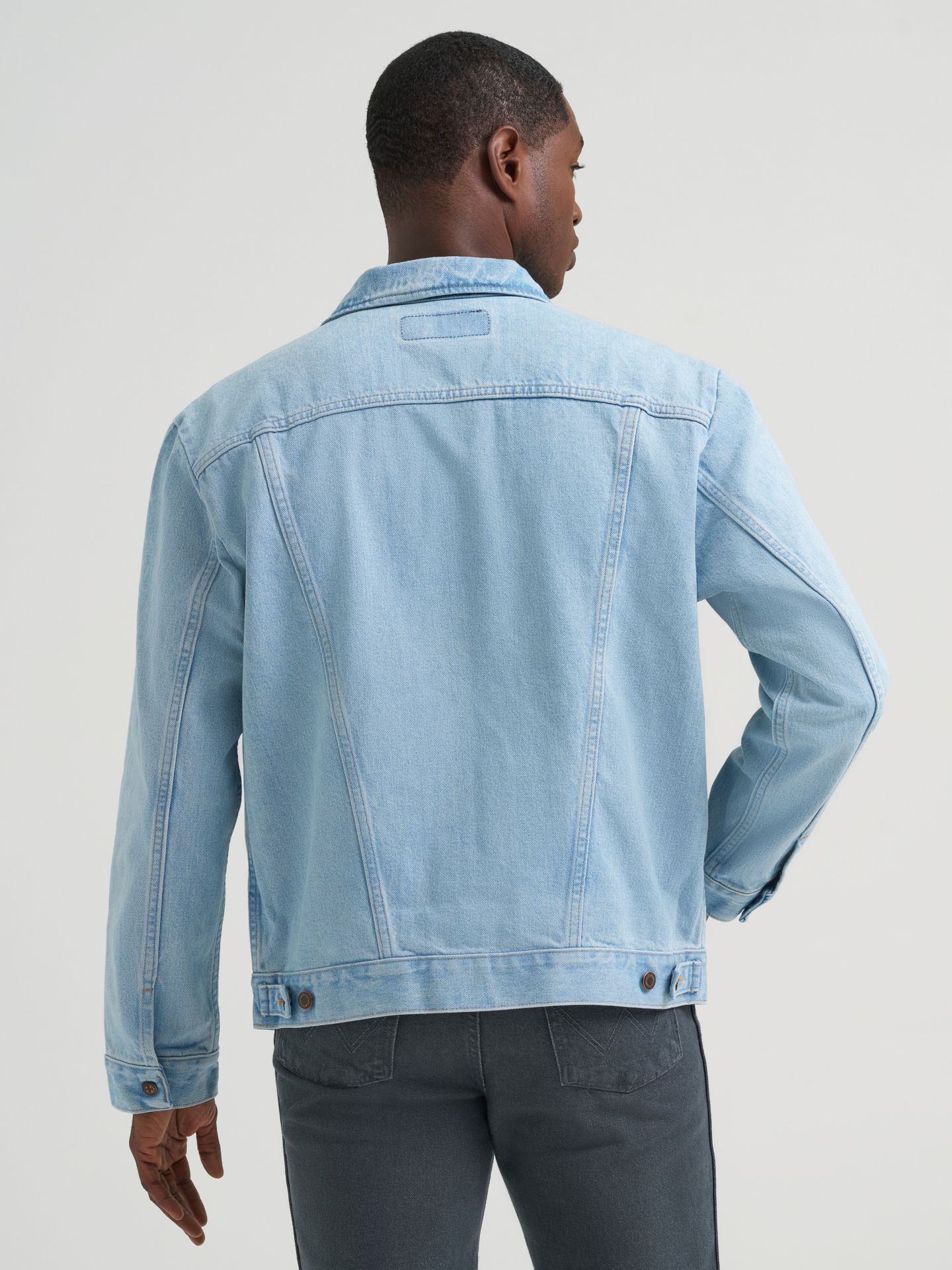 Мужская куртка Wrangler Cowboy Cut® Unlined Denim Jacket, цвет: Выбеленный — фото 5