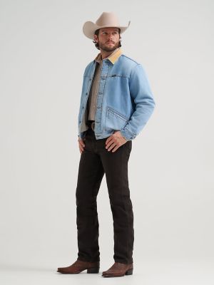 Men's Wrangler&reg; Straight Yoke Sherpa Lined Denim Jacket
