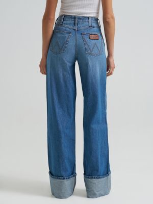 Women's Wrangler Retro&reg; Bailey High Rise Wide Leg Cuffed Jean
