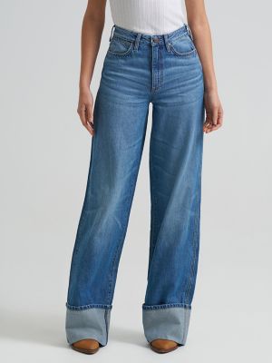 Women's Wrangler Retro&reg; Bailey High Rise Wide Leg Cuffed Jean