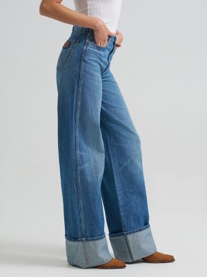 Women's Wrangler Retro&reg; Bailey High Rise Wide Leg Cuffed Jean