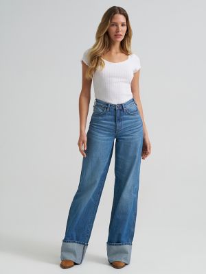 Women's Wrangler Retro&reg; Bailey High Rise Wide Leg Cuffed Jean