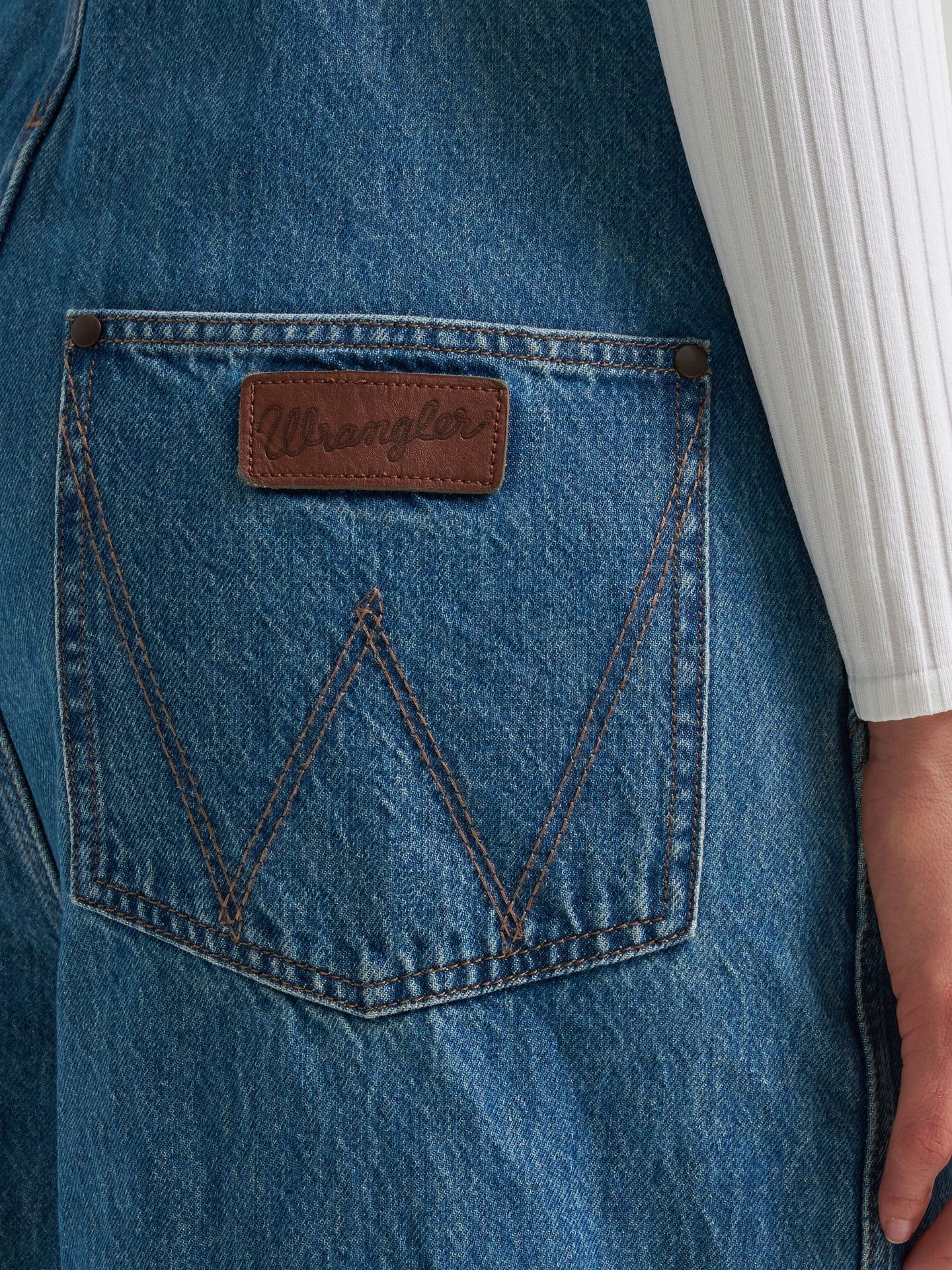 Женский комбинезон Wrangler Retro Bailey с широкими штанинами, цвет: Denver — фото 5