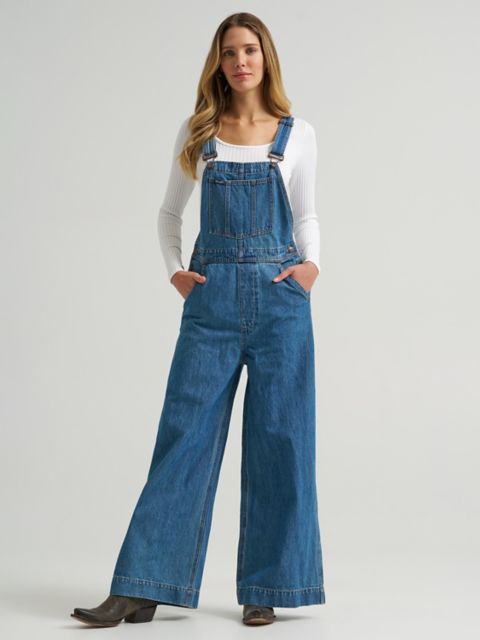 Женский комбинезон Wrangler Retro Bailey с широкими штанинами