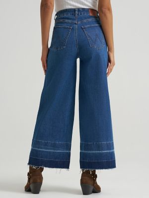 Women's Wrangler BESPOKE Wide Leg Crop Jean in Leanna