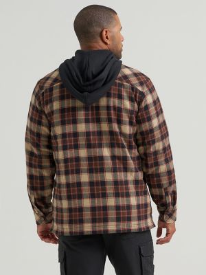 Wrangler&reg; RIGGS Workwear&reg; Hooded Flannel Work Jacket in Field Khaki