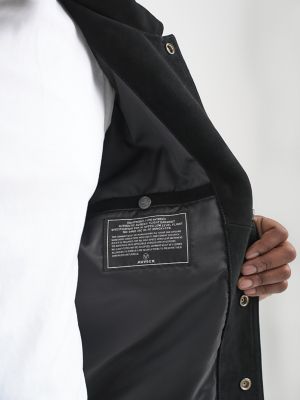 Wrangler x AVIREX Suede Trucker Jacket in Black alternative view 9