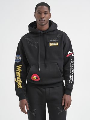 Wrangler x AVIREX Hoodie in Black