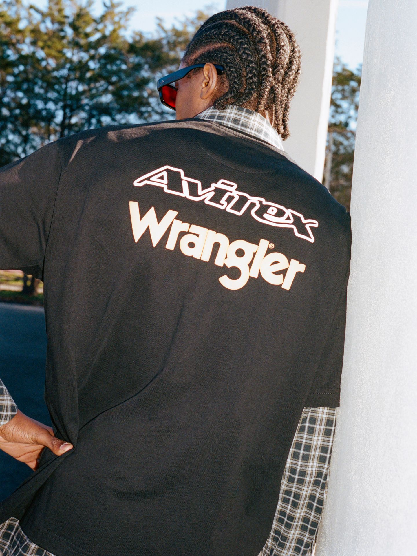 Мужская футболка Wrangler x Avirex, цвет: Чёрный — фото 2