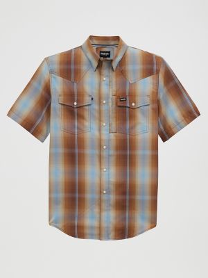 Wrangler All Terrain Gear Men's Performance Plaid Shirt