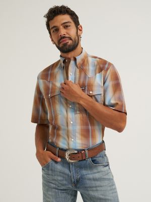 Wrangler All Terrain Gear Men's Performance Plaid Shirt