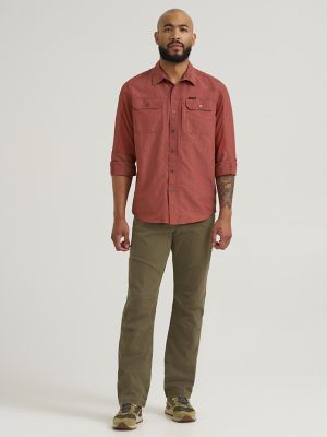 Wrangler ATG&trade; Men's Mixed Material Shirt