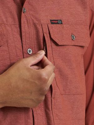 Wrangler ATG&trade; Men's Mixed Material Shirt