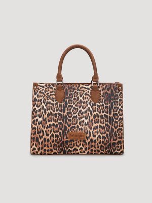 Animal Print Small Tote:Brown:One Size alternative view 2