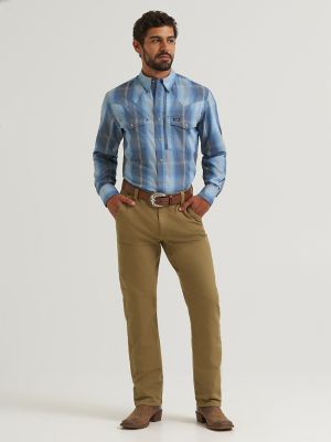 Wrangler All Terrain Gear Men's Performance Plaid Shirt