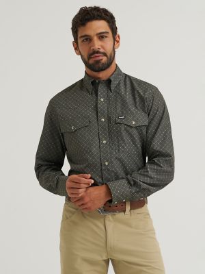 Wrangler All Terrain Gear Men's Performance Print Shirt