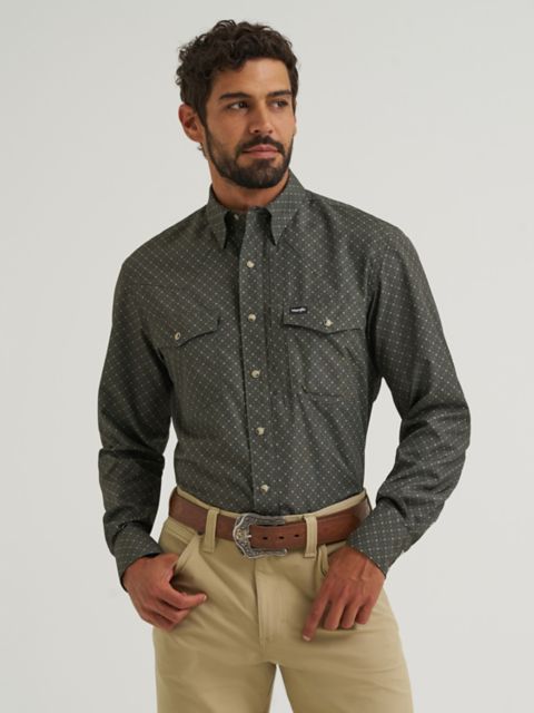 Мужские рубашки Wrangler All Terrain Gear Men's Performance Print Shirt