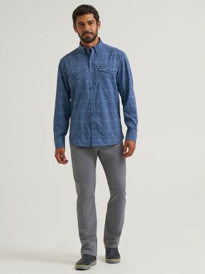 Wrangler All Terrain Gear Men's Live-In Print Shirt