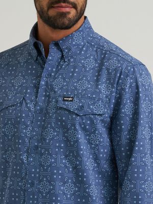 Wrangler All Terrain Gear Men's Live-In Print Shirt