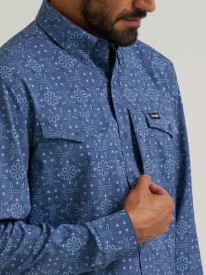Wrangler All Terrain Gear Men's Live-In Print Shirt