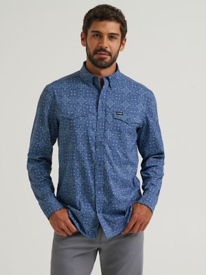 Wrangler All Terrain Gear Men's Live-In Print Shirt