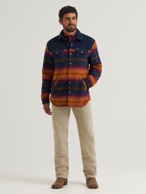 Wrangler All Terrain Gear Men's Fleece Shirt Jacket