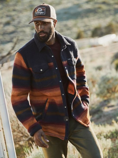 Мужские куртки Wrangler All Terrain Gear Men's Fleece Shirt Jacket