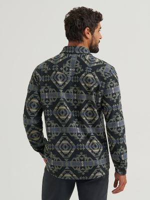 Wrangler All Terrain Gear Men's Blanket Shirt Jacket in Black Multi