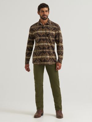 Wrangler All Terrain Gear Men's Blanket Shirt Jacket
