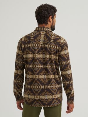 Wrangler All Terrain Gear Men's Blanket Shirt Jacket