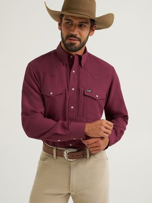 Wrangler All Terrain Gear Men's Performance Solid Shirt in Fig