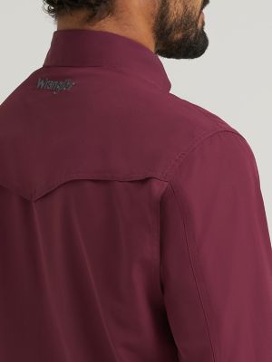 Wrangler All Terrain Gear Men's Performance Solid Shirt in Fig