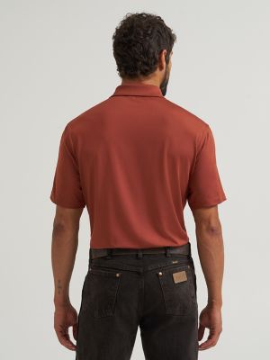 Wrangler All Terrain Gear Men's Performance Polo Shirt in Sequoia
