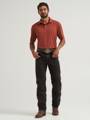 Wrangler All Terrain Gear Men's Performance Polo Shirt in Sequoia